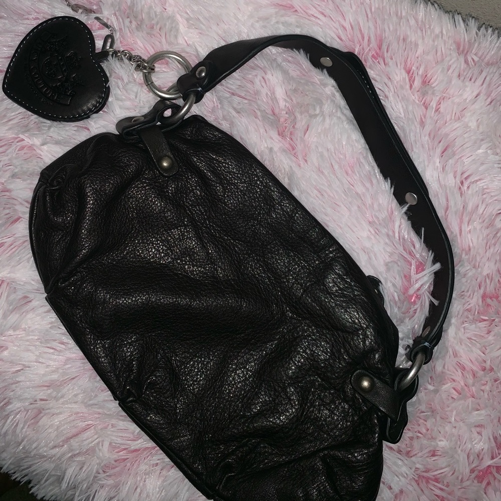Small Black Leather Juicy Couture Handbag